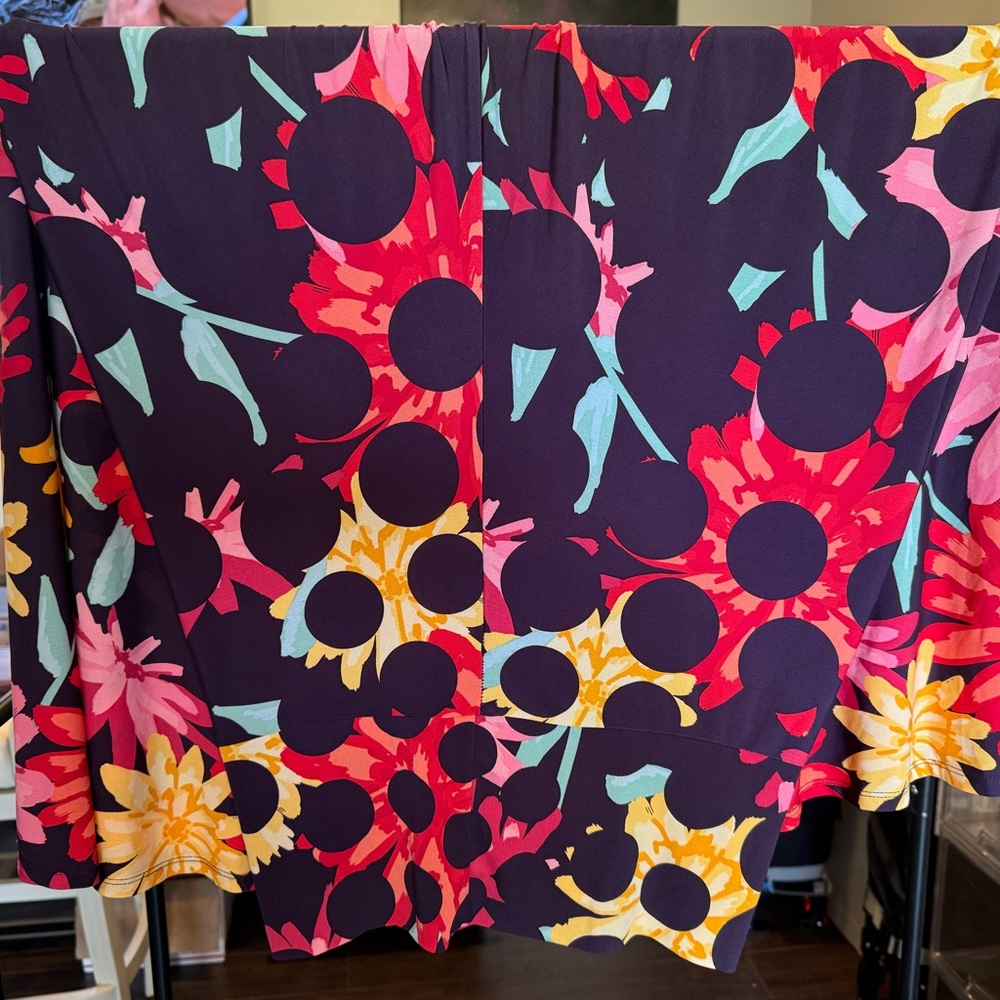 LuLaRoe A-Line Skirt - Red, Yellow, Pink Floral